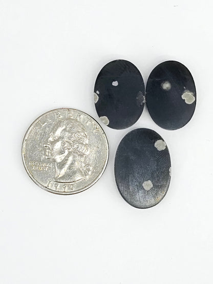Snowflake Obsidian Cabochon Set | Natural Mexican Obsidian for Silversmiths