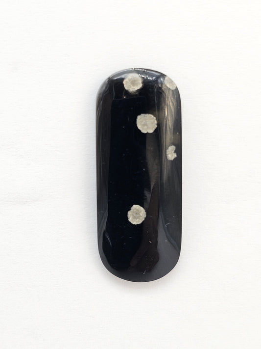 Snowflake Obsidian Cabochon| Natural Mexican Obsidian for Silversmiths