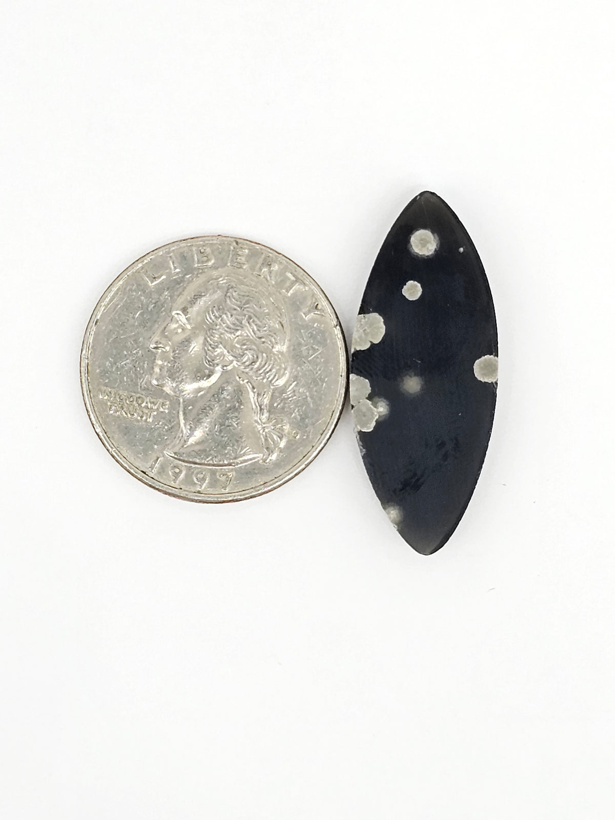 Snowflake Obsidian Cabochon| Natural Mexican Obsidian for Silversmiths
