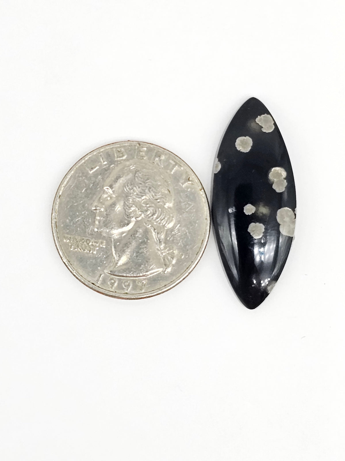 Snowflake Obsidian Cabochon| Natural Mexican Obsidian for Silversmiths