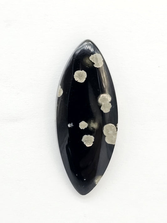 Snowflake Obsidian Cabochon| Natural Mexican Obsidian for Silversmiths
