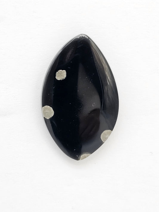 Snowflake Obsidian Cabochon| Natural Mexican Obsidian for Silversmiths