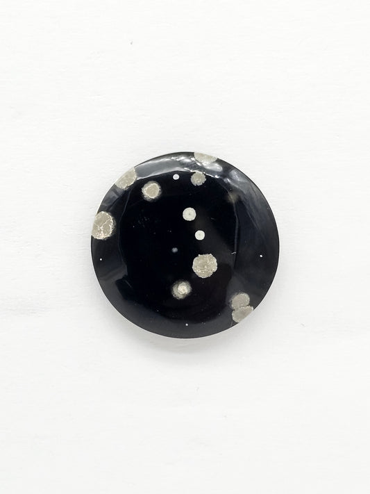 Snowflake Obsidian Cabochon| Natural Mexican Obsidian for Silversmiths