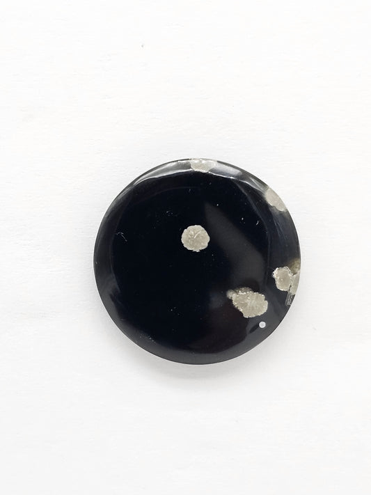 Snowflake Obsidian Cabochon| Natural Mexican Obsidian for Silversmiths