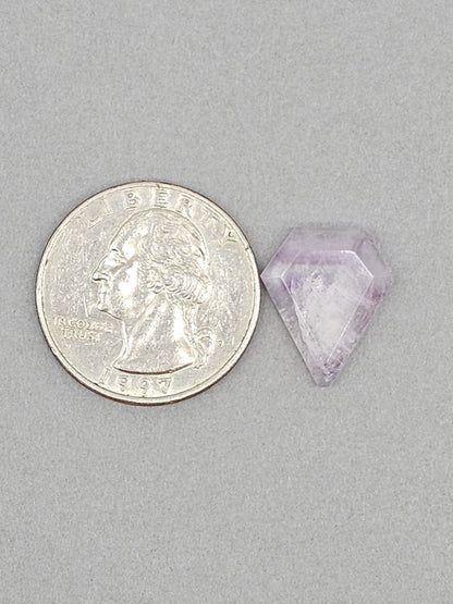 Amethyst Quartz Faceted Cabochon