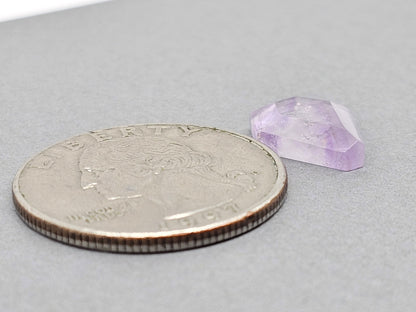Amethyst Quartz Faceted Cabochon
