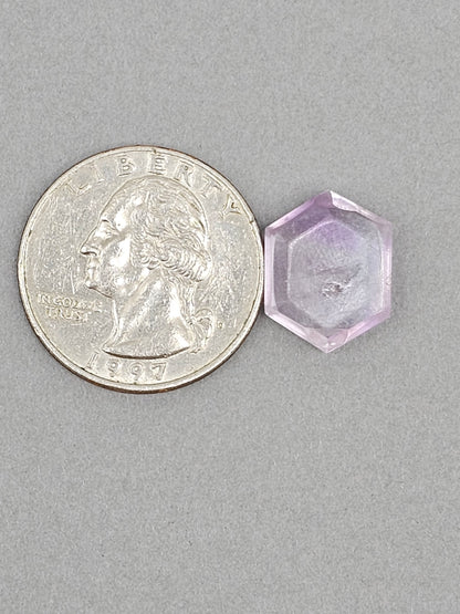 Amethyst Quartz Faceted Cabochon