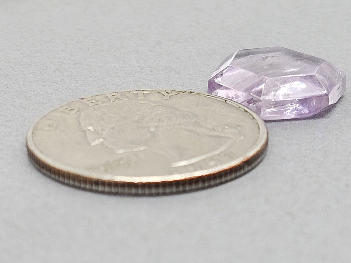 Amethyst Quartz Faceted Cabochon