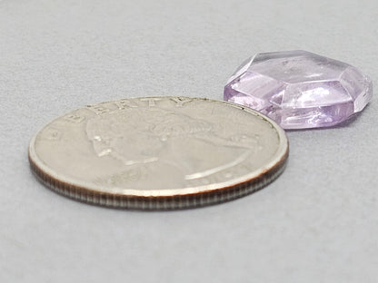 Amethyst Quartz Faceted Cabochon