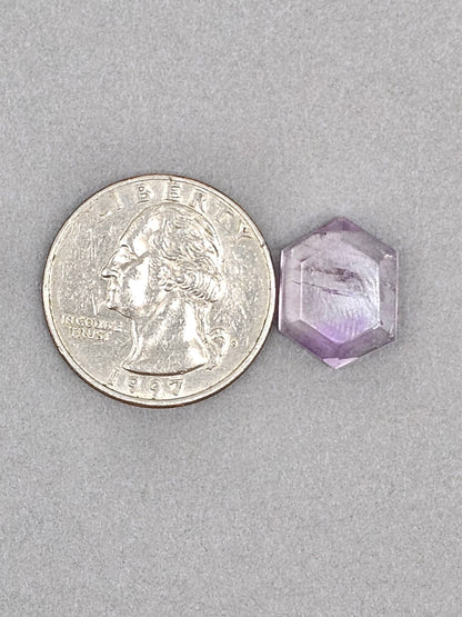 Amethyst Quartz Faceted Cabochon