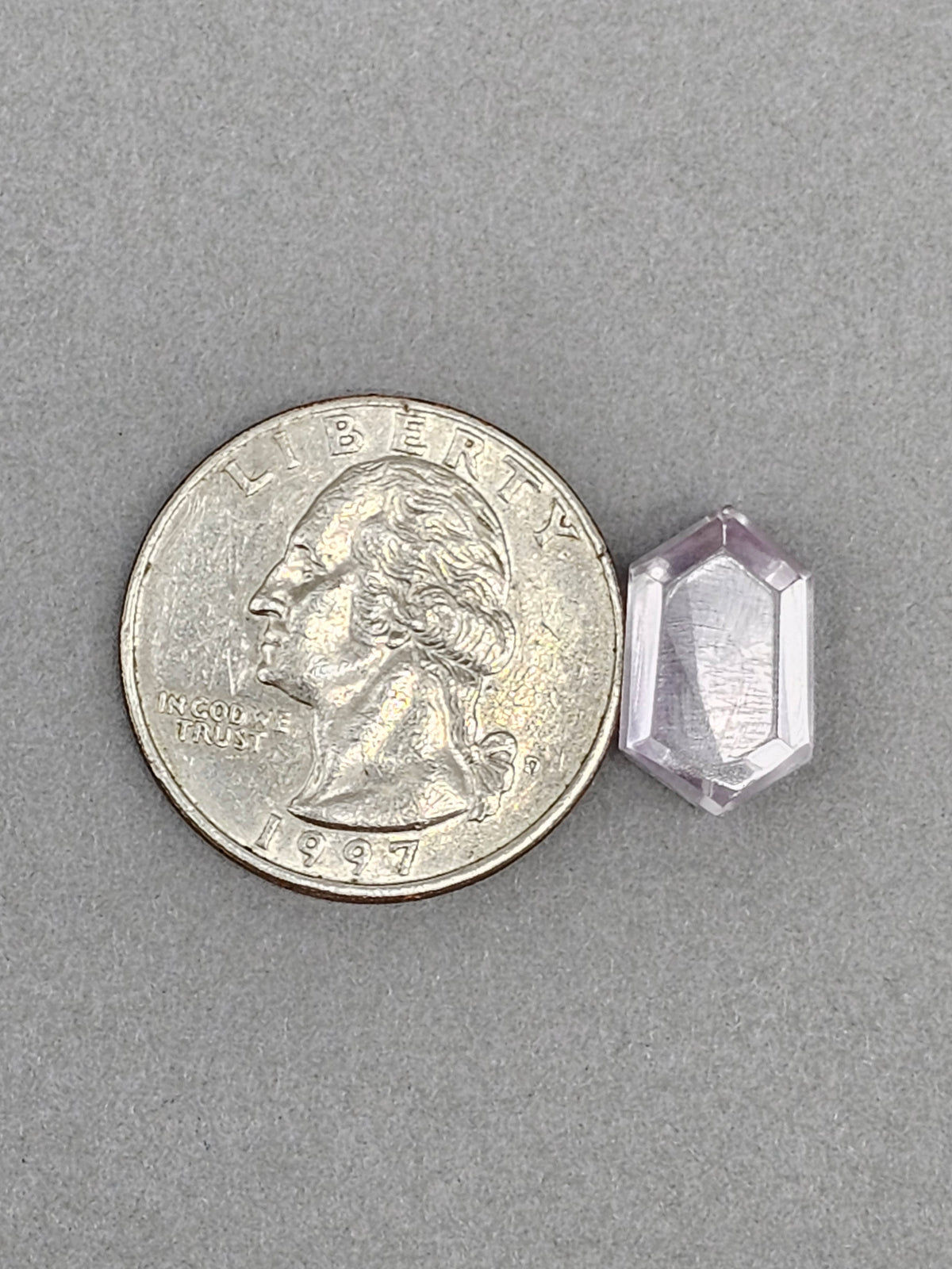 Amethyst Quartz Faceted Cabochon