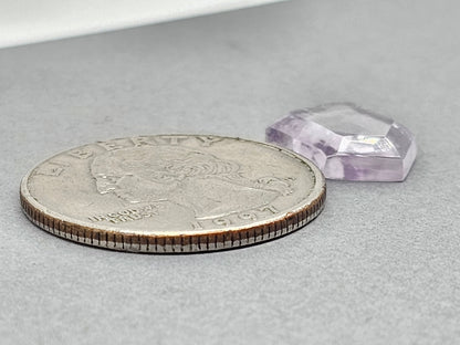Amethyst Quartz Faceted Cabochon