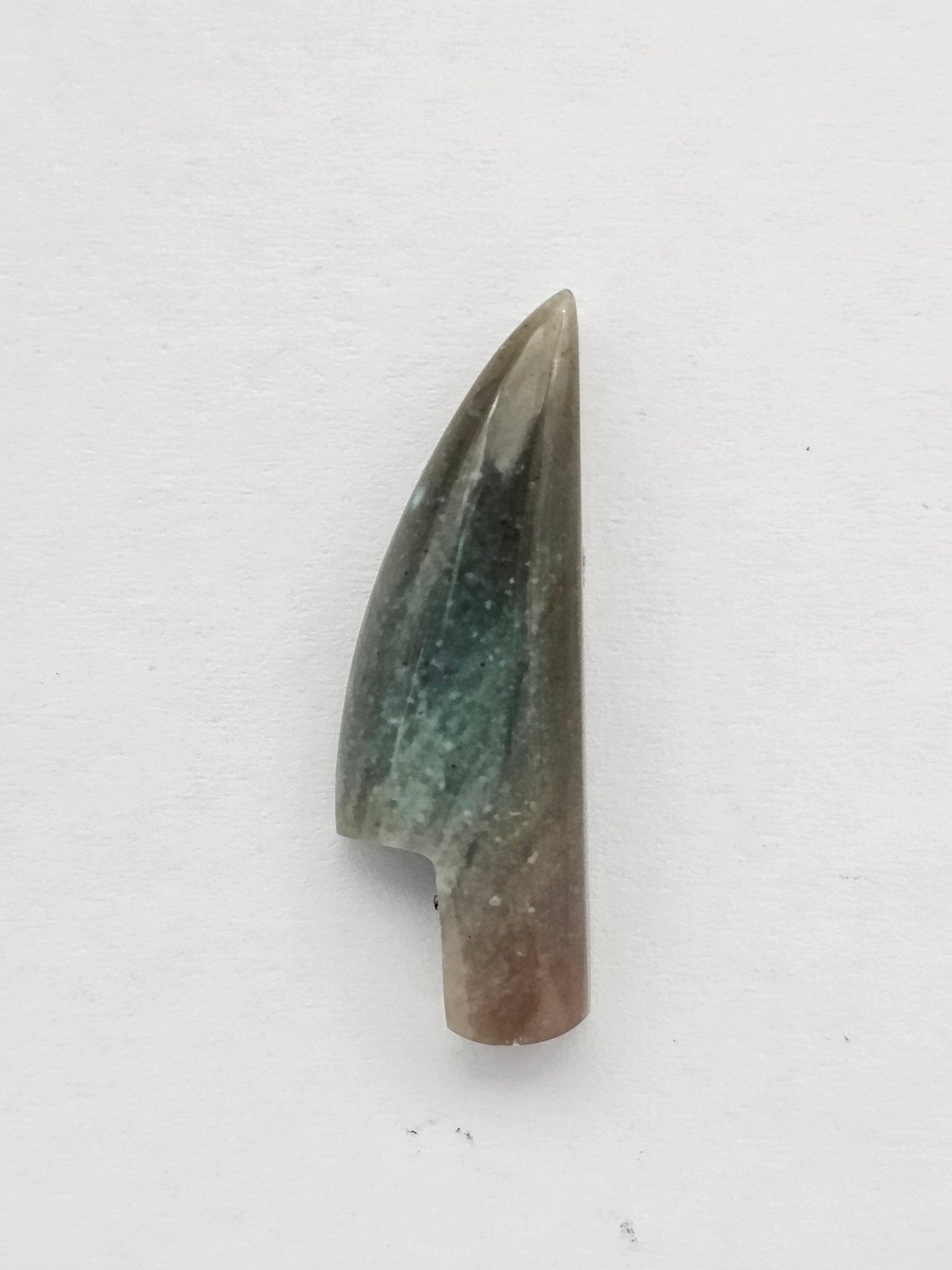 Green agate knife cabochon