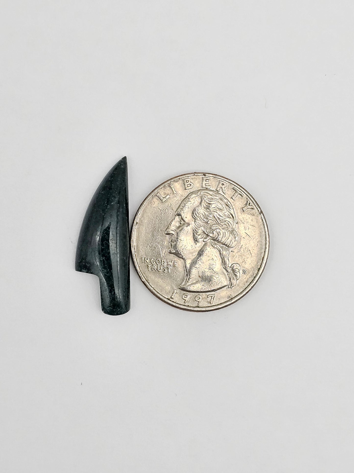 Green agate knife cabochon
