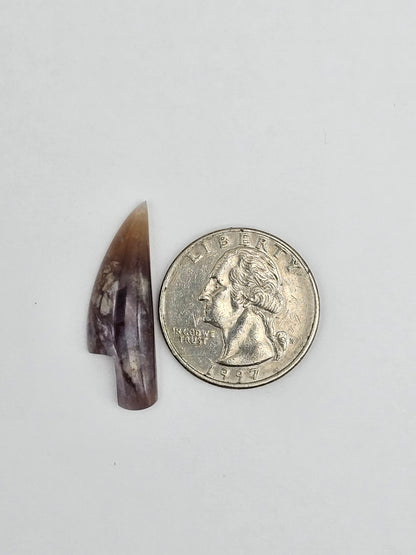 Purple agate knife cabochon