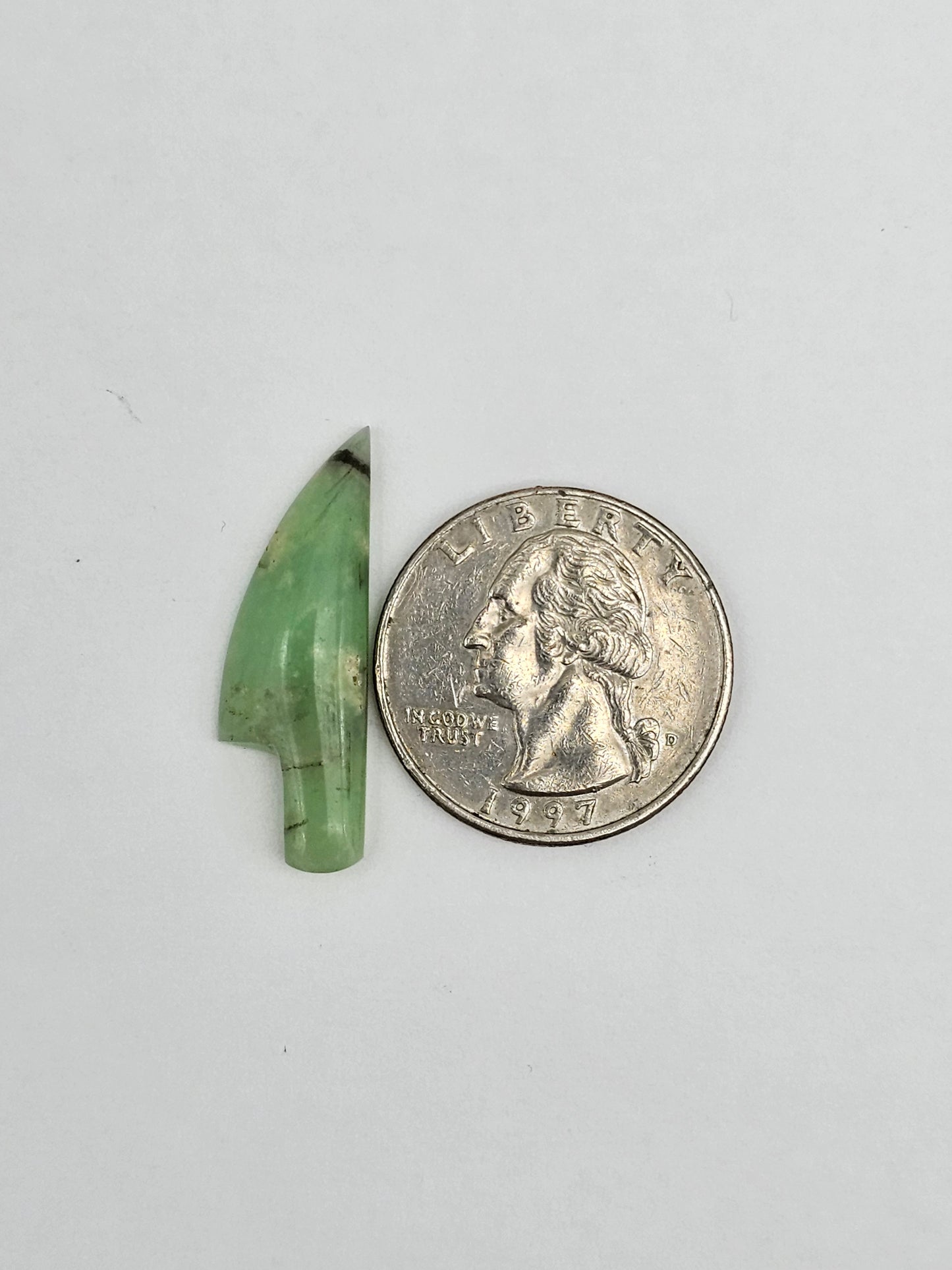 Chrysoprase knife cabochon