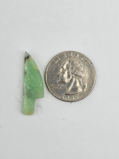 Chrysoprase knife cabochon
