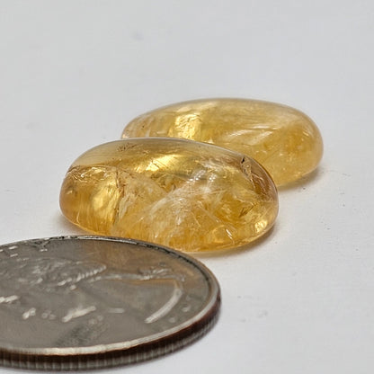 Citrine Silica Cabochon Set