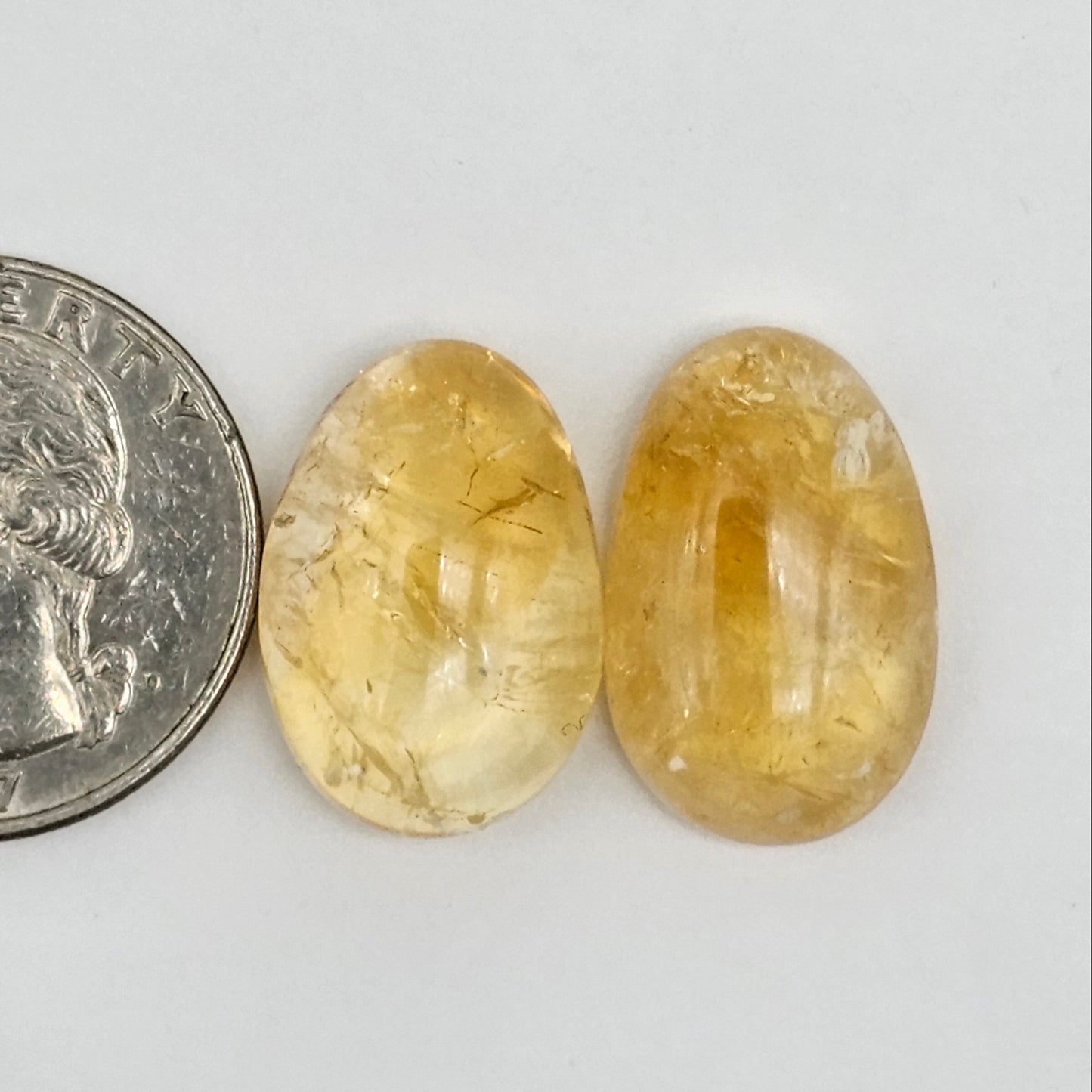 Citrine Silica Cabochon Set