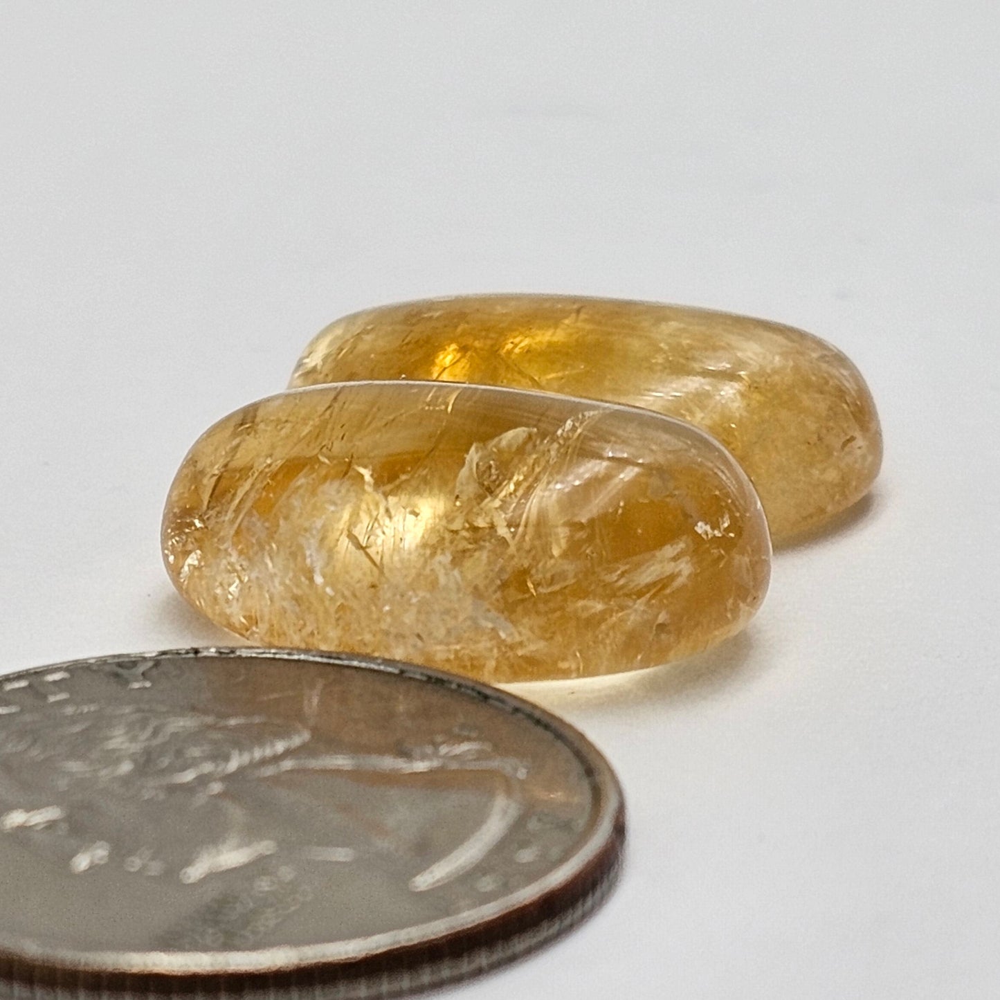 Citrine Silica Cabochon Set