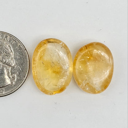 Citrine Silica Cabochon Set