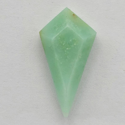 Chrysoprase Long Diamond Cabochon
