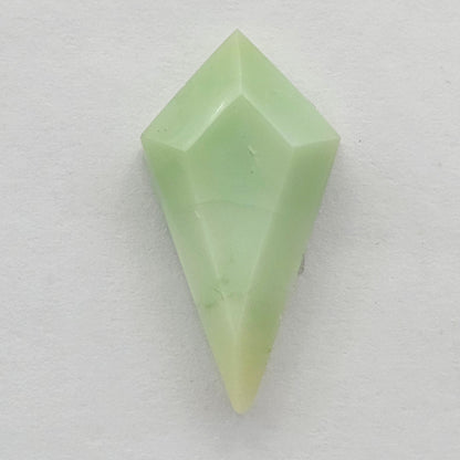 Chrysoprase Long Diamond Cabochon