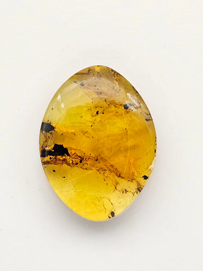 Amber authentic cabochon large