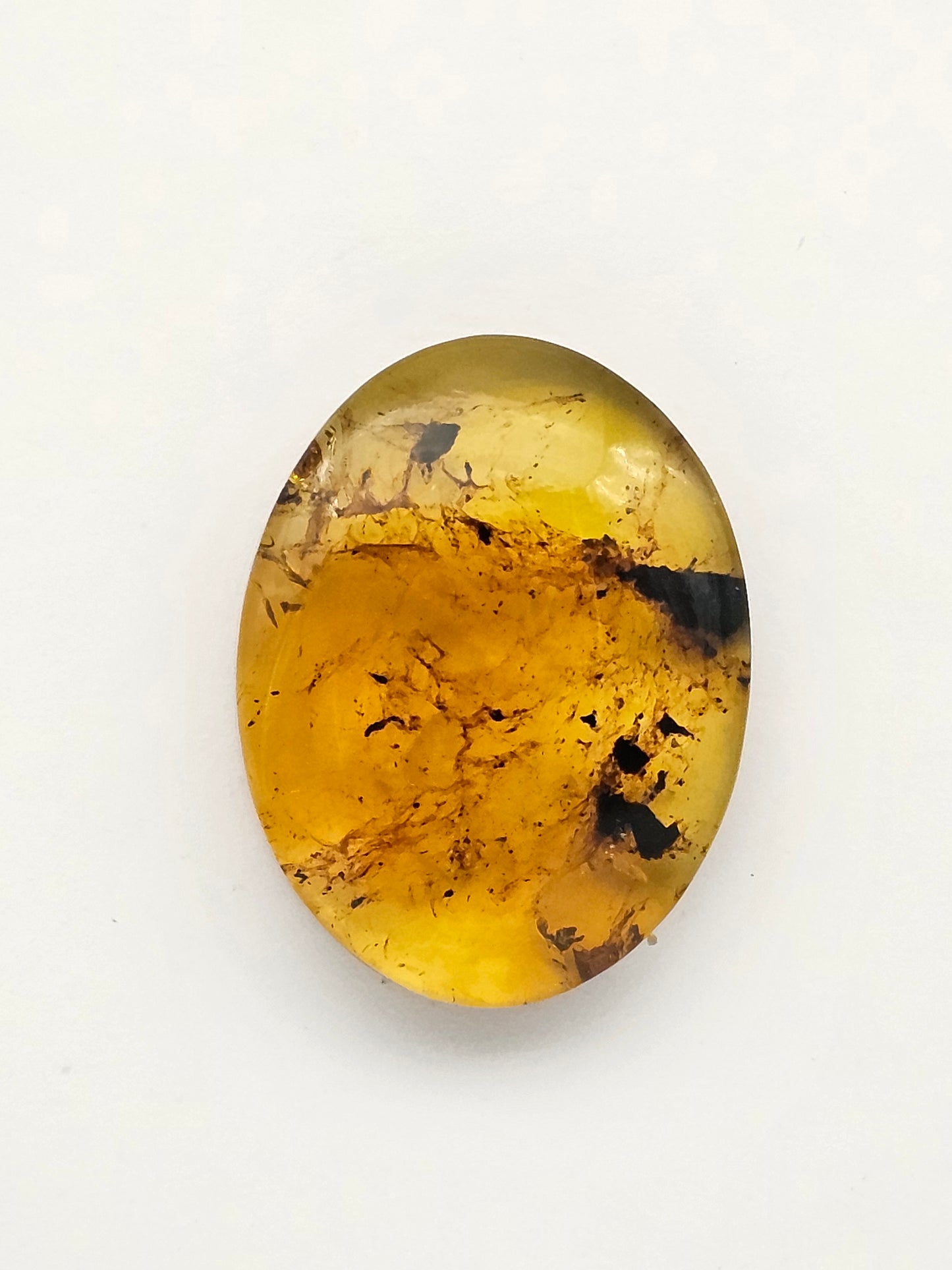 Amber authentic cabochon large