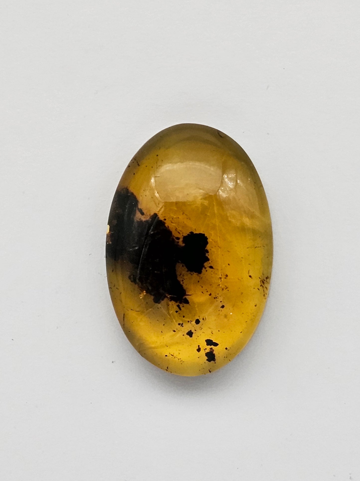 Amber authentic cabochon large