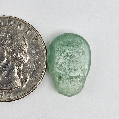 Aventurine Skull Cabochon