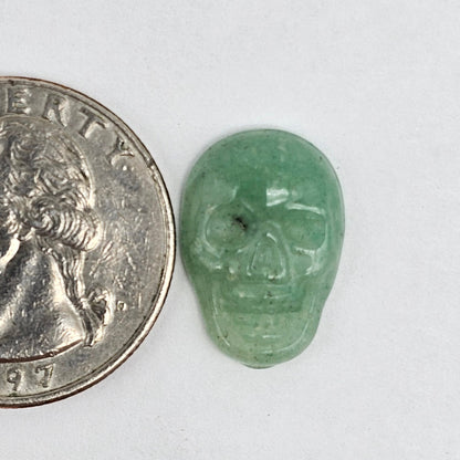 Aventurine Skull Cabochon