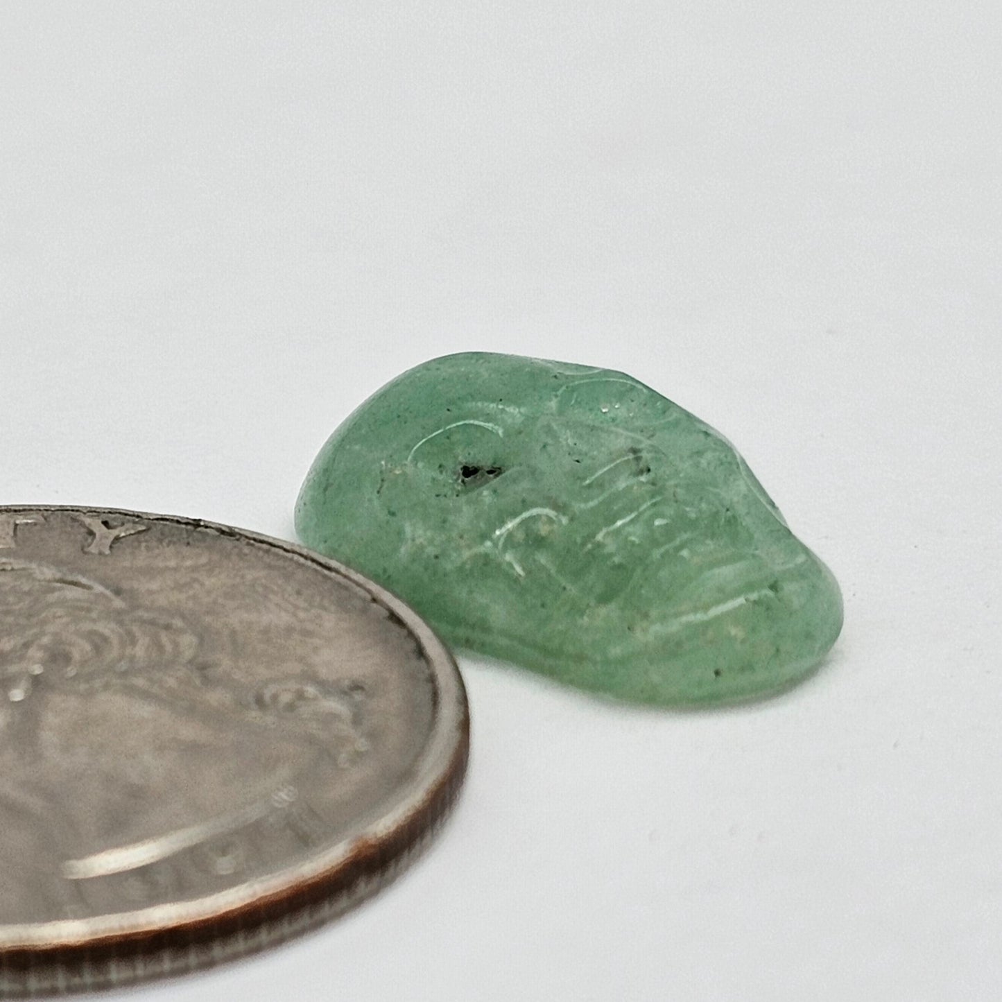Aventurine Skull Cabochon