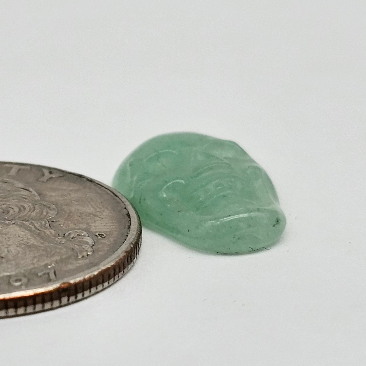 Aventurine Skull Cabochon