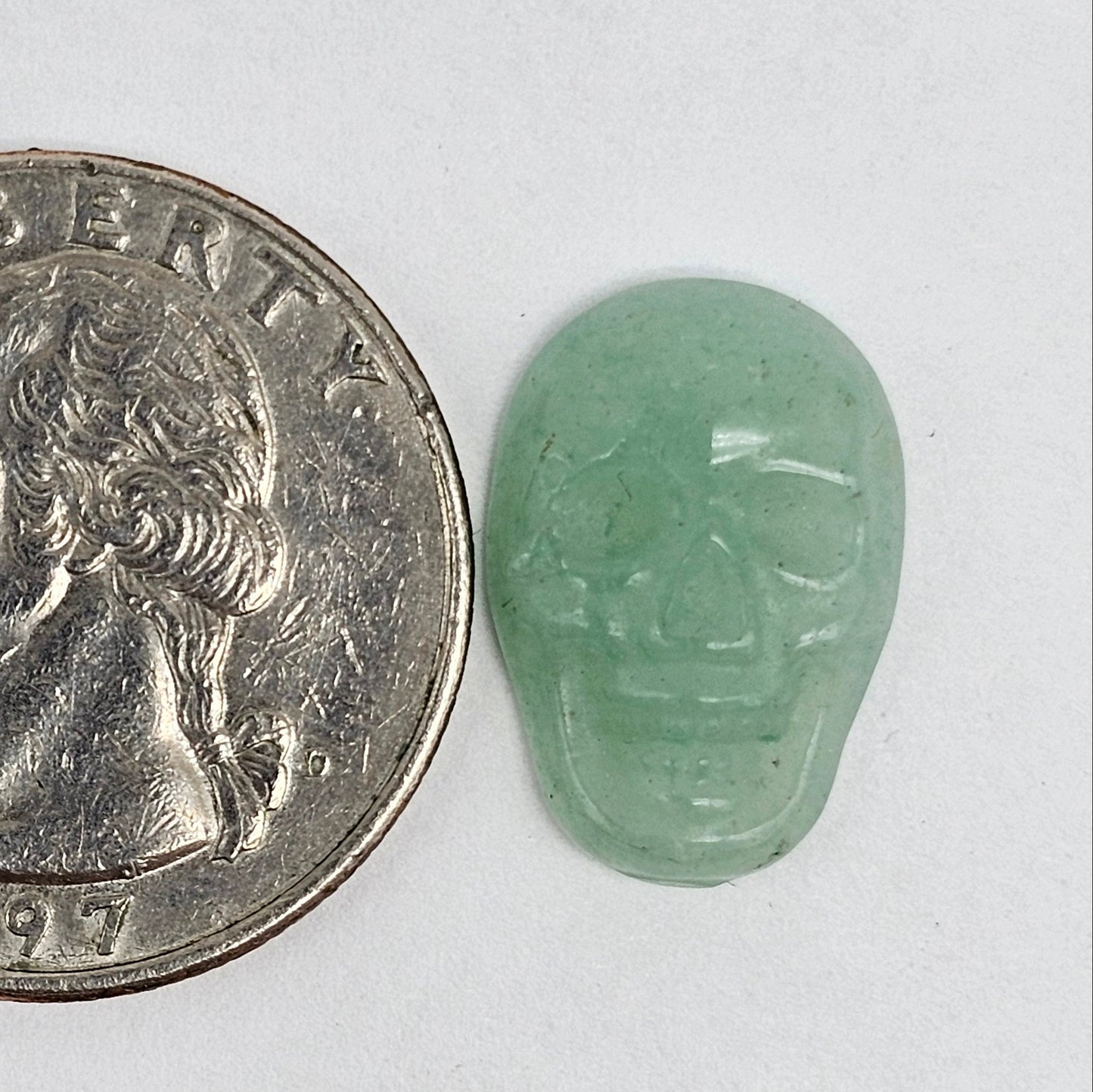 Aventurine Skull Cabochon