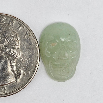 Aventurine Skull Cabochon