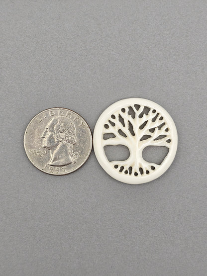 Tree of Life Bone Carving Cabochon