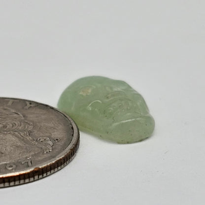 Aventurine Skull Cabochon