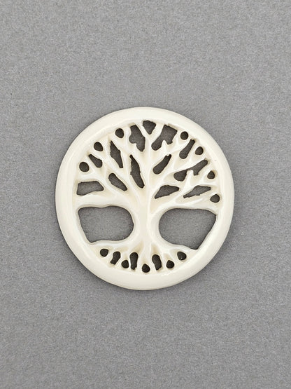 Tree of Life Bone Carving Cabochon