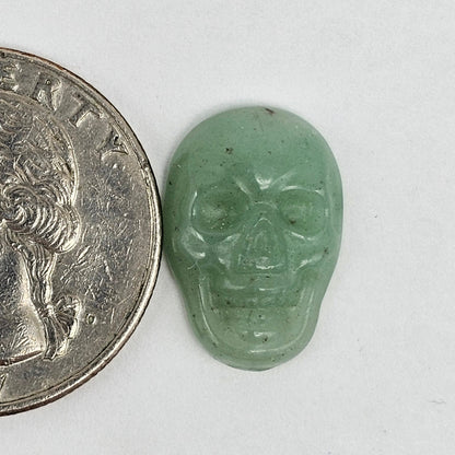 Aventurine Skull Cabochon
