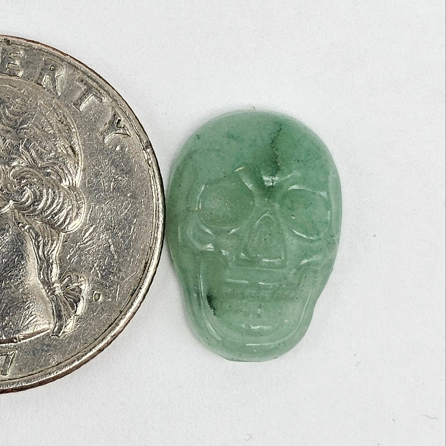 Aventurine Skull Cabochon