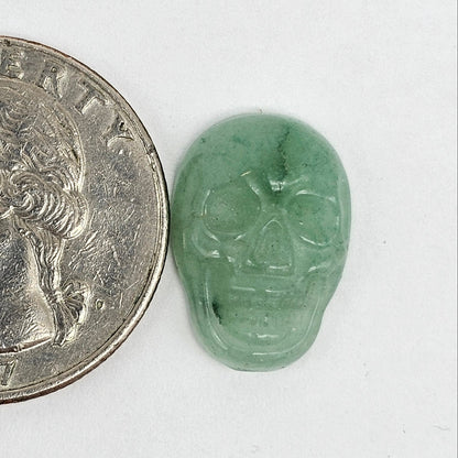 Aventurine Skull Cabochon