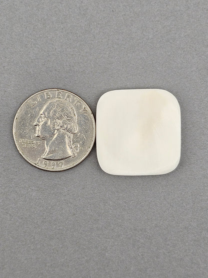 Full Face Square Bone Carving Cabochon