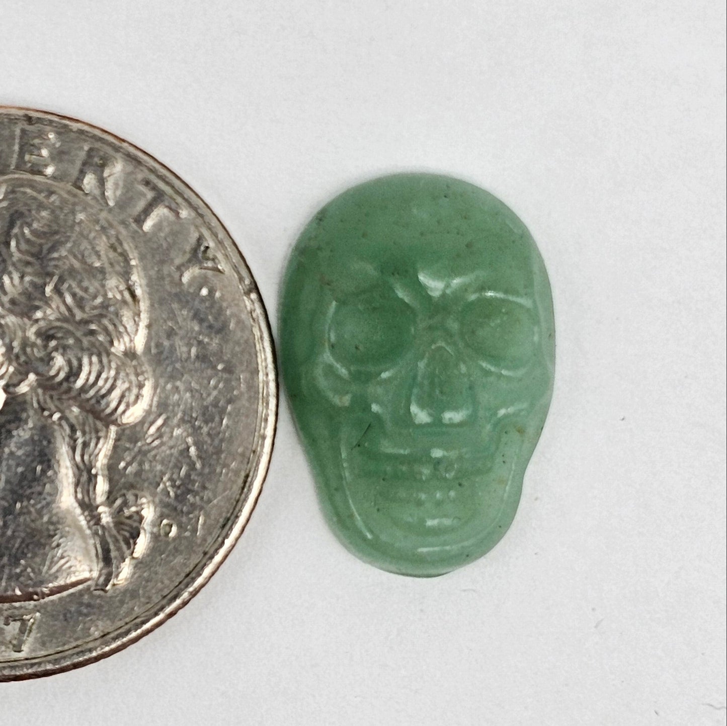 Aventurine Skull Cabochon