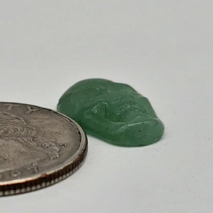 Aventurine Skull Cabochon