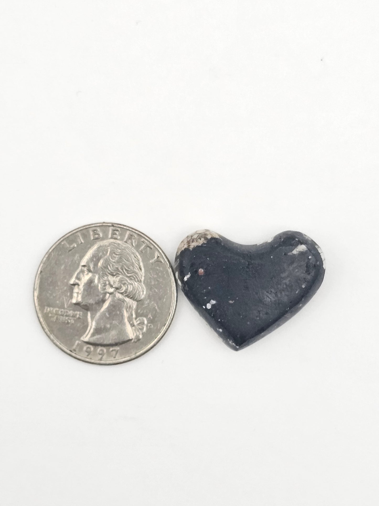 Snake skin agate heart cabochon