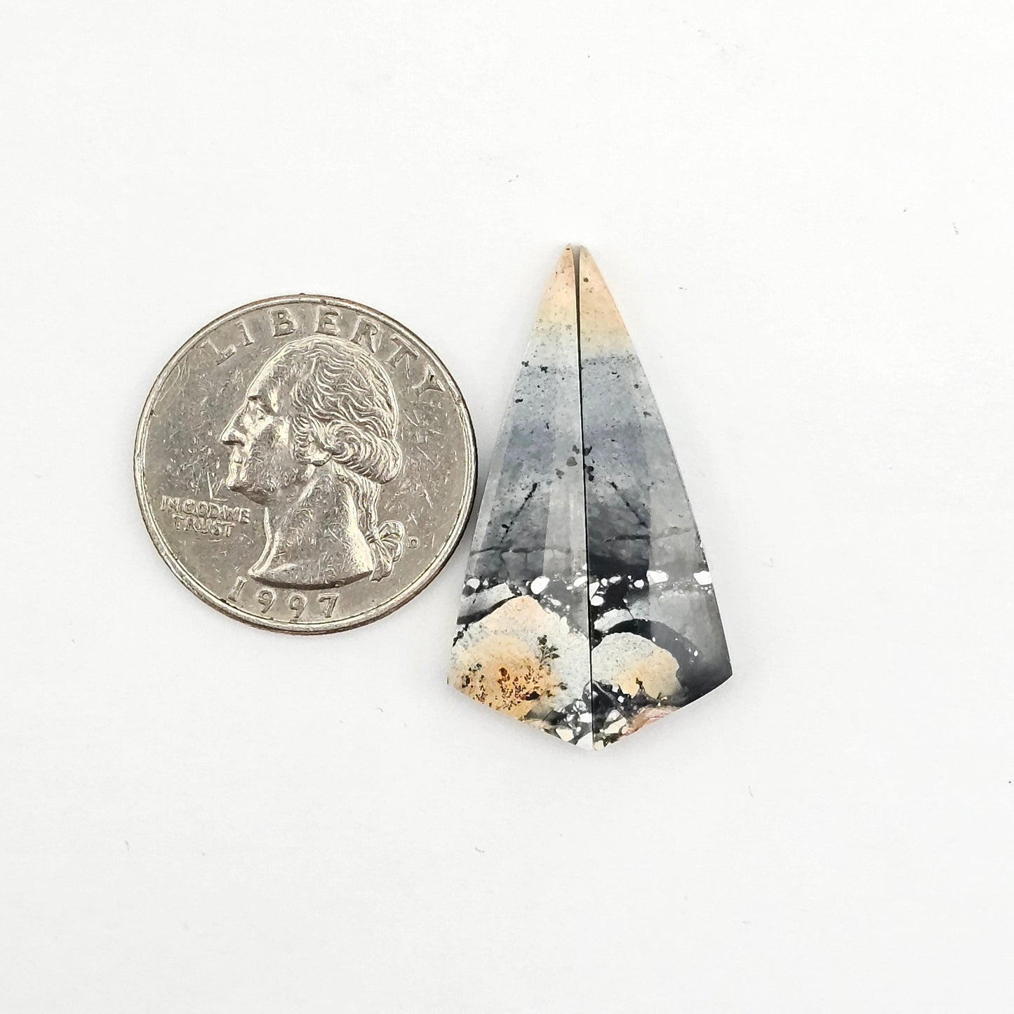 Maligano Jasper cabochon pair