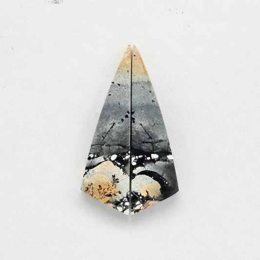 Maligano Jasper cabochon pair