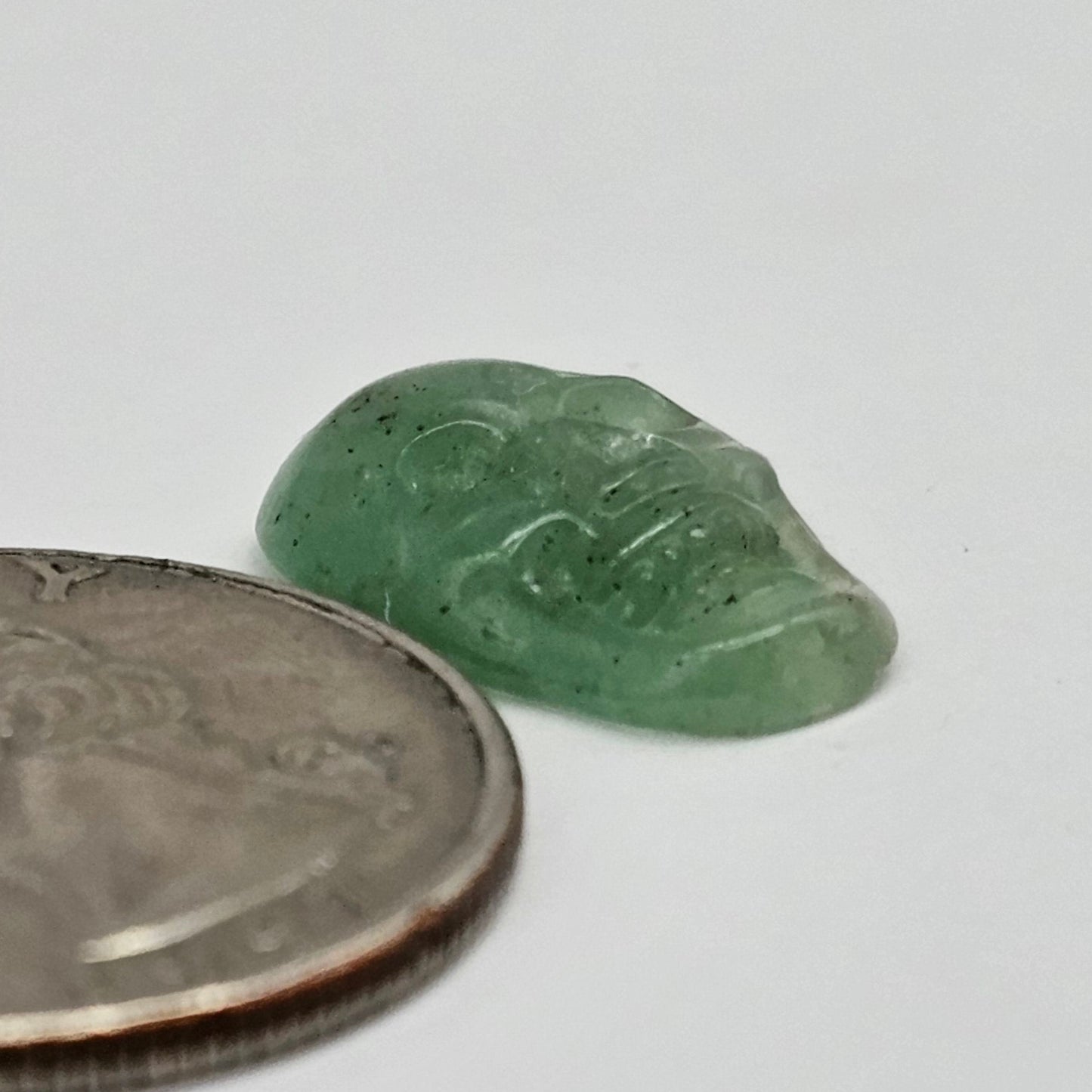 Aventurine Skull Cabochon