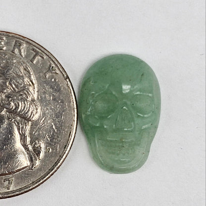Aventurine Skull Cabochon